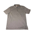 Modern Ambition Gray Geometric Print Performance Polo Shirt - Mens XL