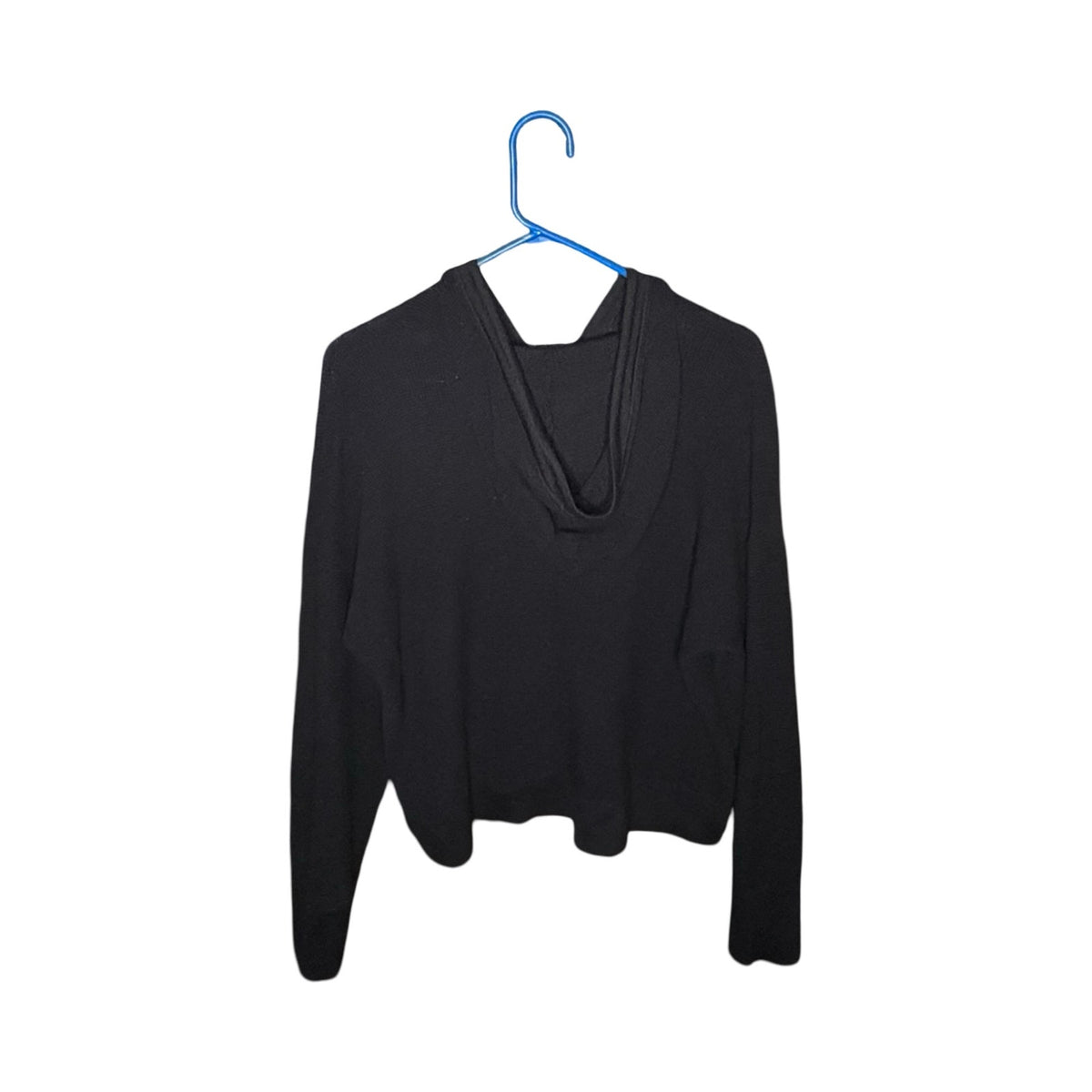 NWT Michael Kors Black Hooded Knit Sweater – Women's L