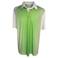 Oakley Mens Short Sleeve Golf Polo Shirt - Lime Green & White - Mens XL