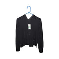 NWT Michael Kors Black Hooded Knit Sweater – Women's L