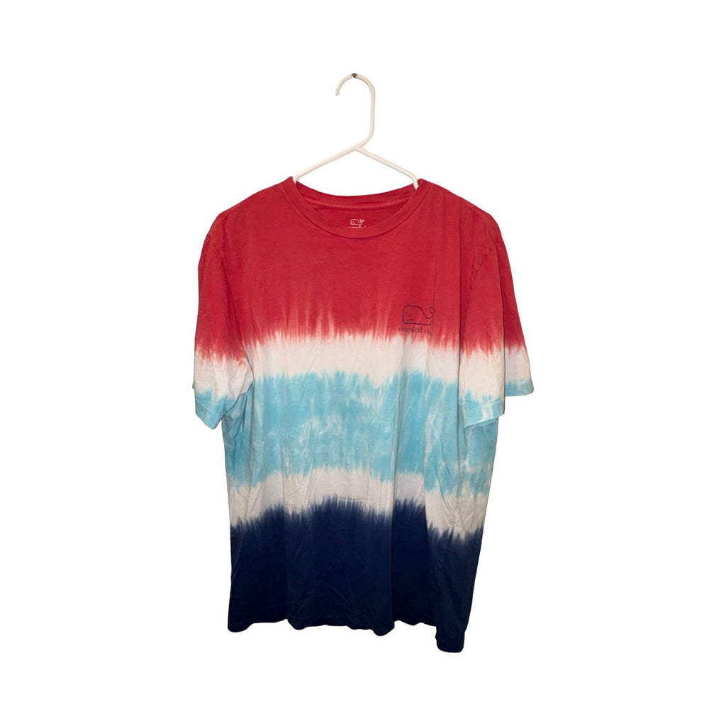 Vineyard Vines Tie-Dye Whale Pocket T-Shirt Men's M