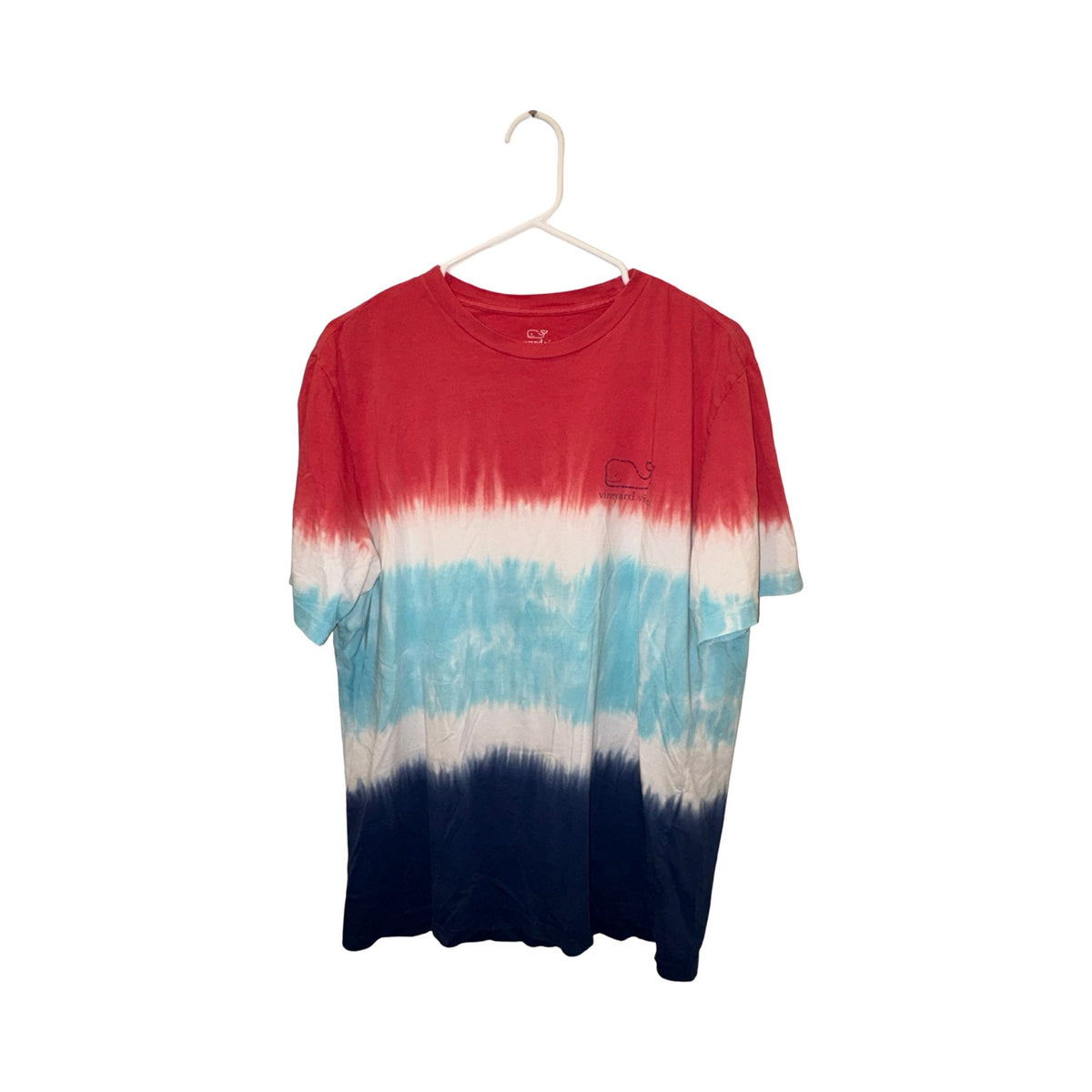 Vineyard Vines Tie-Dye Whale Pocket T-Shirt Men's M