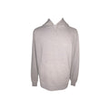 Vintage Nike Grey Small Swoosh Pullover Hoodie - Mens Size L