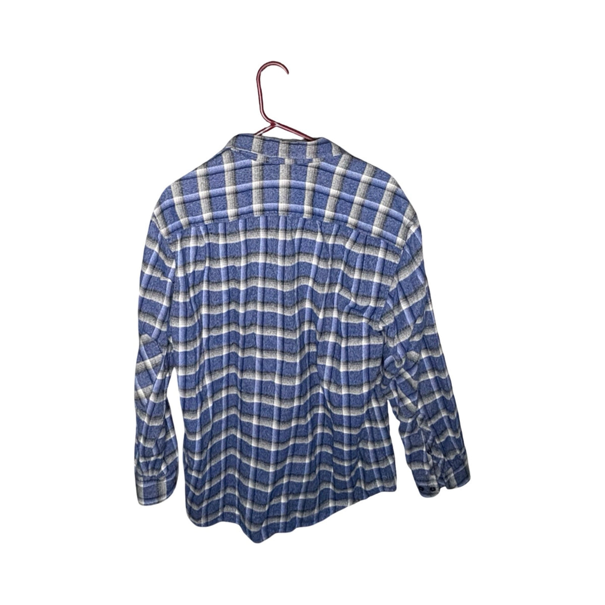 Tommy Bahama Blue Plaid Flannel Button-Up Shirt Men’s Large