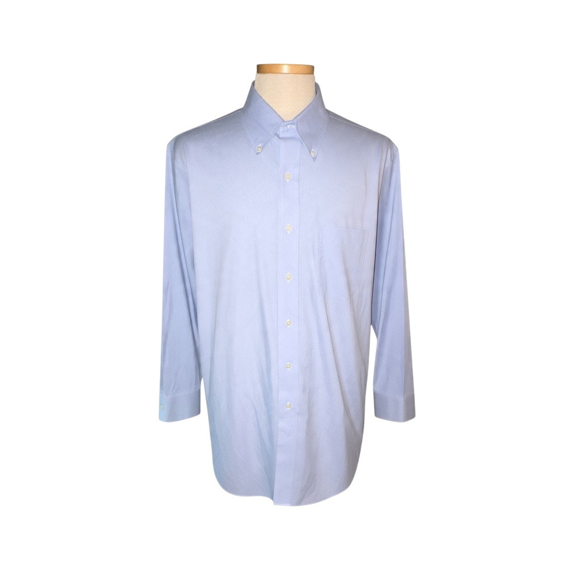 Club Room Men's Classic Solid Light Blue Long Sleeve Dress Shirt - Size 34/35