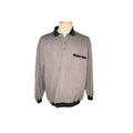 Vintage 90s SRT Geometric Pattern Long Sleeve Polo Shirt - Mens Size L
