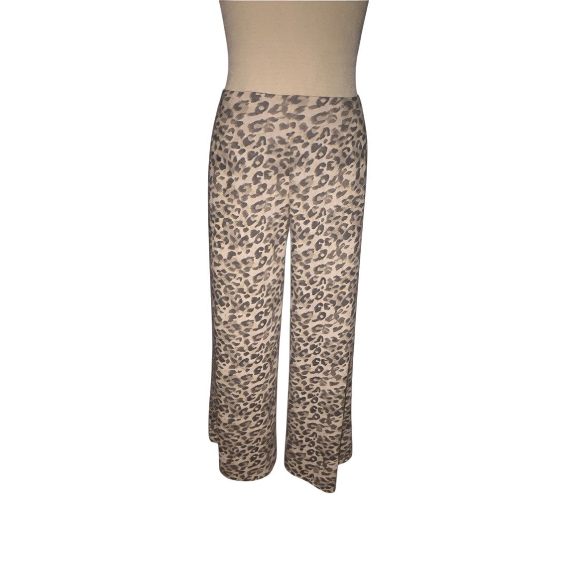 Aerie Leopard Print High-Waisted Wide Leg Lounge Pants - Womens Size M