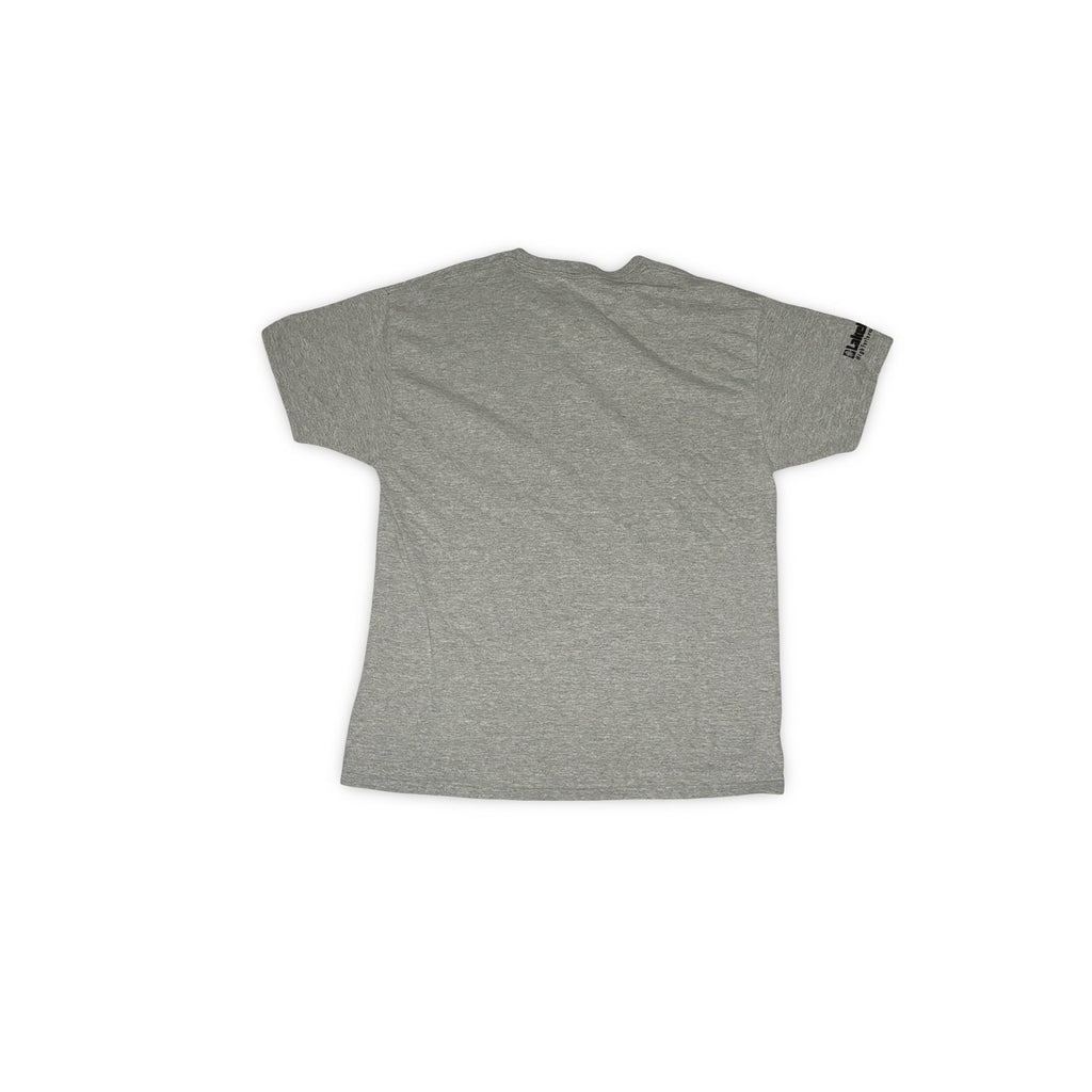 Lineman Genuine American Badass Graphic T-Shirt – Gray (Men Size L)