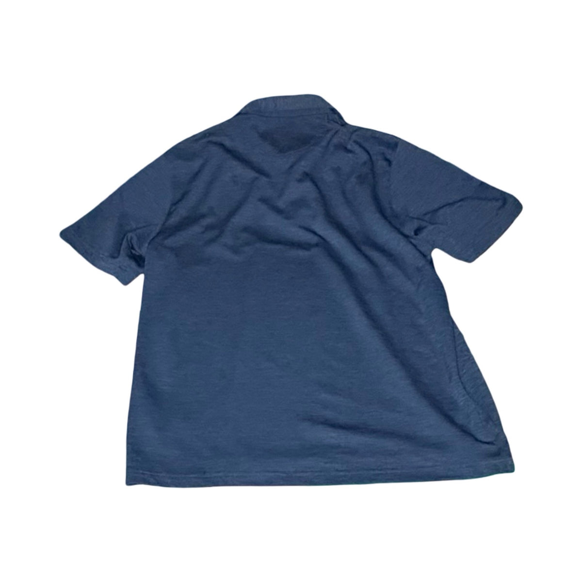 Greg Norman Navy Blue Textured Short Sleeve Polo Shirt - Mens XL