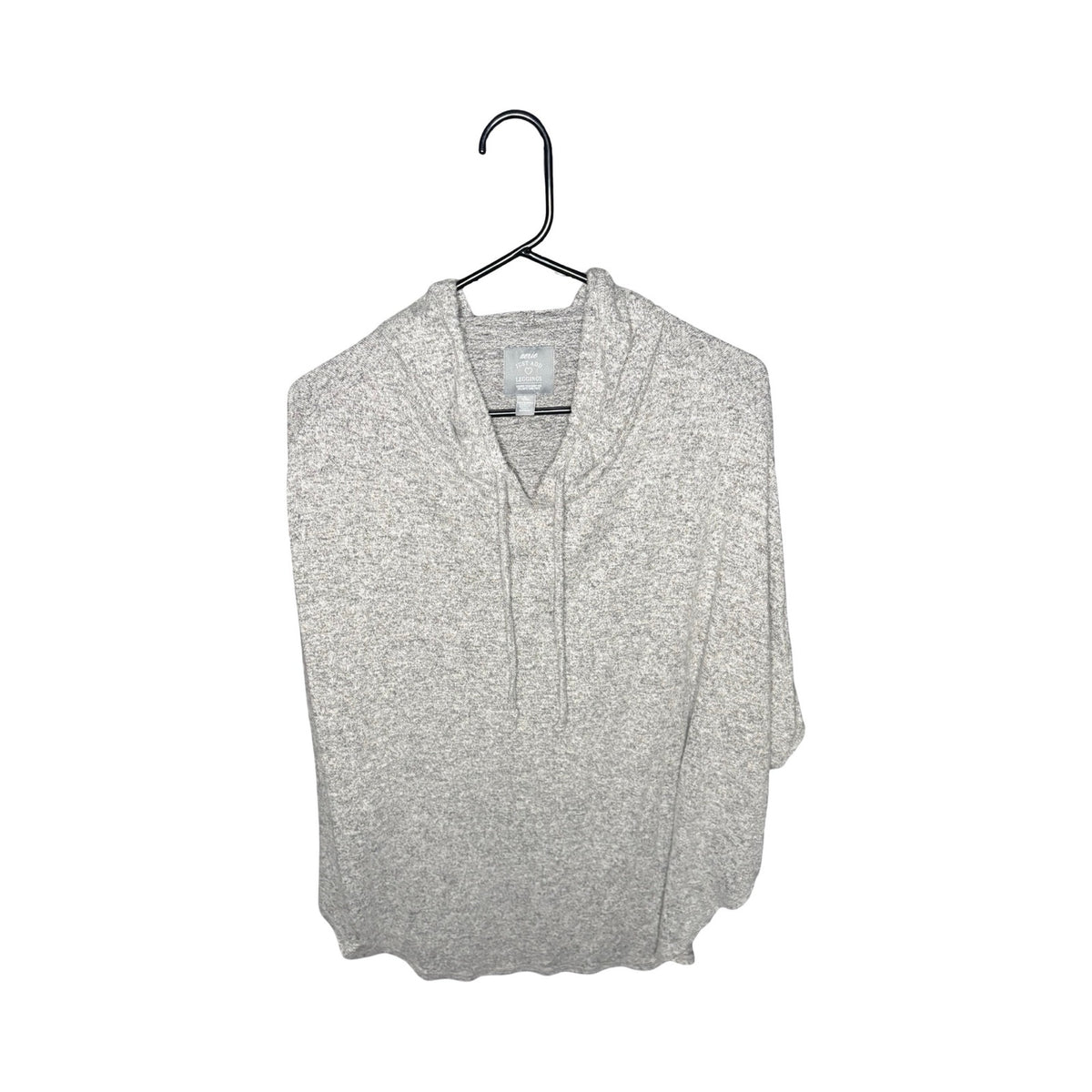 Ava & Viv Gray Hooded Poncho Top Size 1X