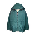 Vintage 1990s Pacific Trail Teal Green Hooded Windbreaker Jacket - Mens Size L