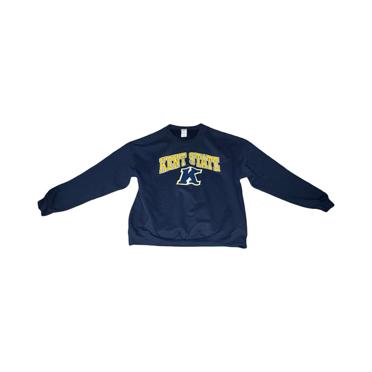 Kent State University Golden Flashes Navy Crewneck Sweatshirt - Mens Size XL