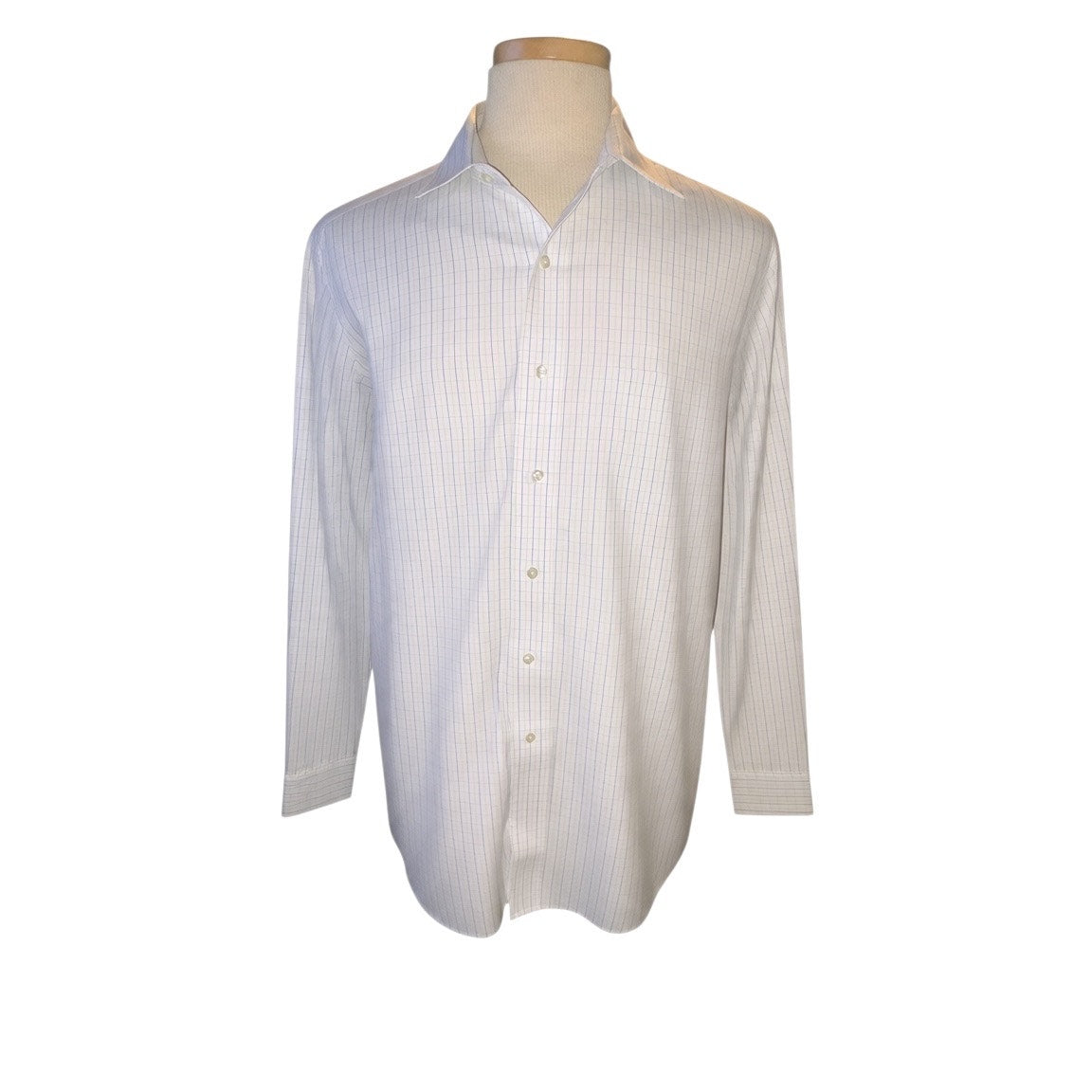 Brooks Brothers Men's Non-Iron Regent Fit Checked Dress Shirt - Size 17/35