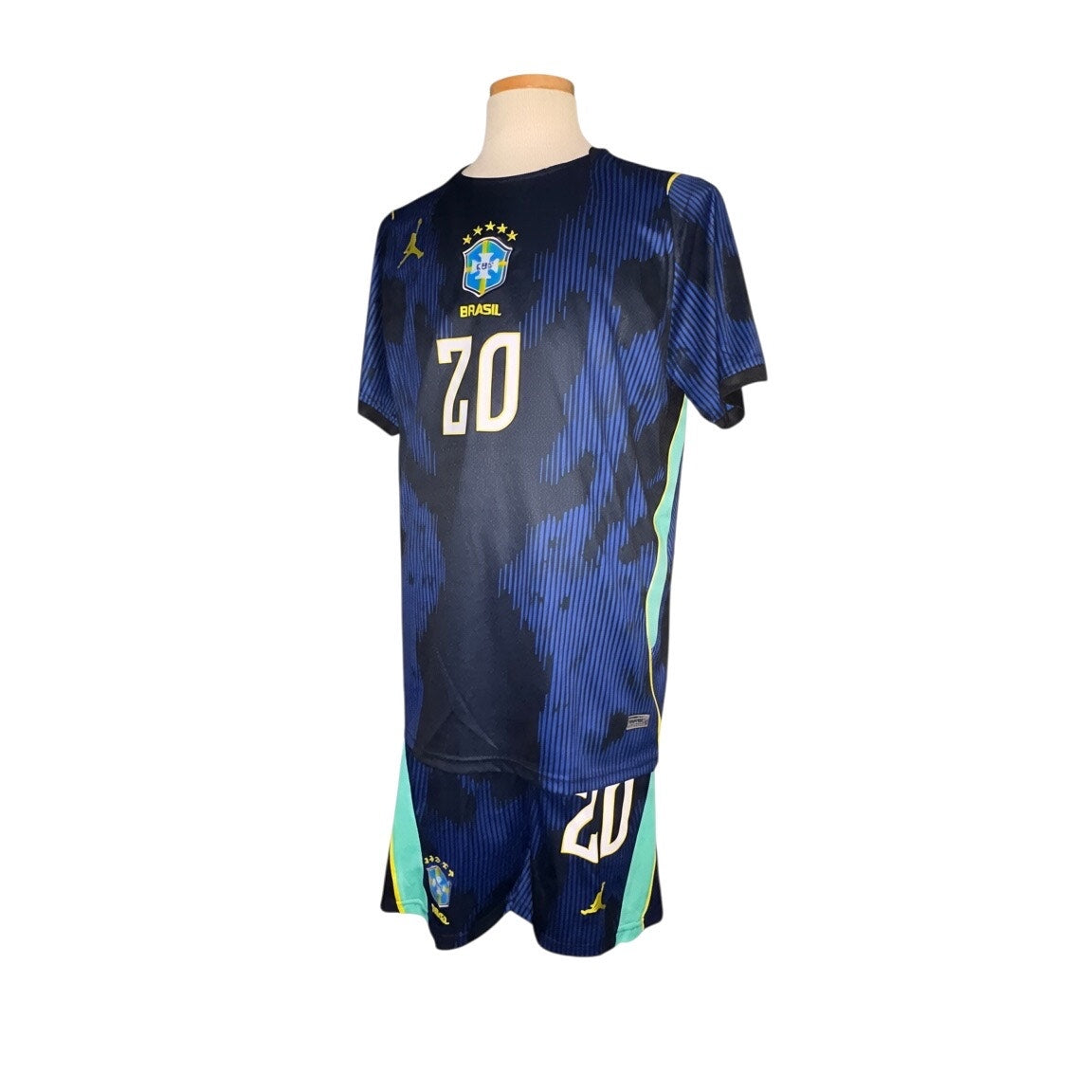 Brazil National Team Jordan Brand Soccer Kit Jersey and Shorts Set NWT - Mens XL
