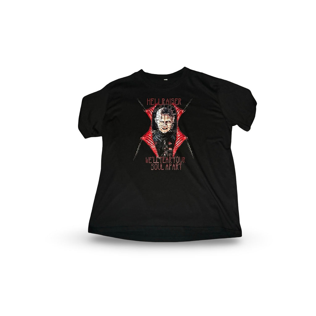 Hellraiser Black Pinhead Horror Movie Graphic T-Shirt – Men’s Size XL