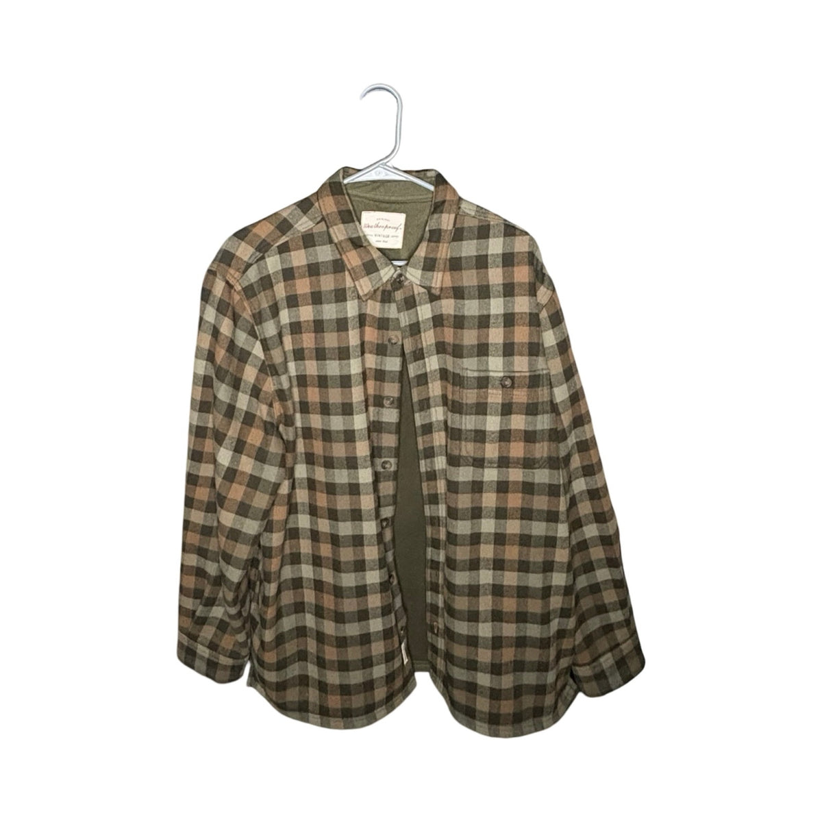 Weatherproof Vintage Plaid Flannel Shirt Jacket – Men's XL