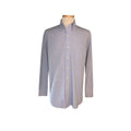 Edwards Men's Blue & White Micro-Gingham Button-Down Dress Shirt - Size M