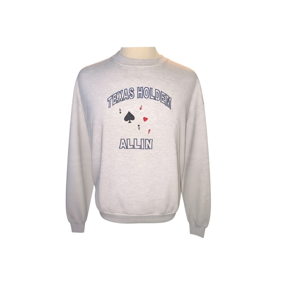 Vintage Jerzees Texas Holden All-In Poker Graphic Sweatshirt - Mens Size L
