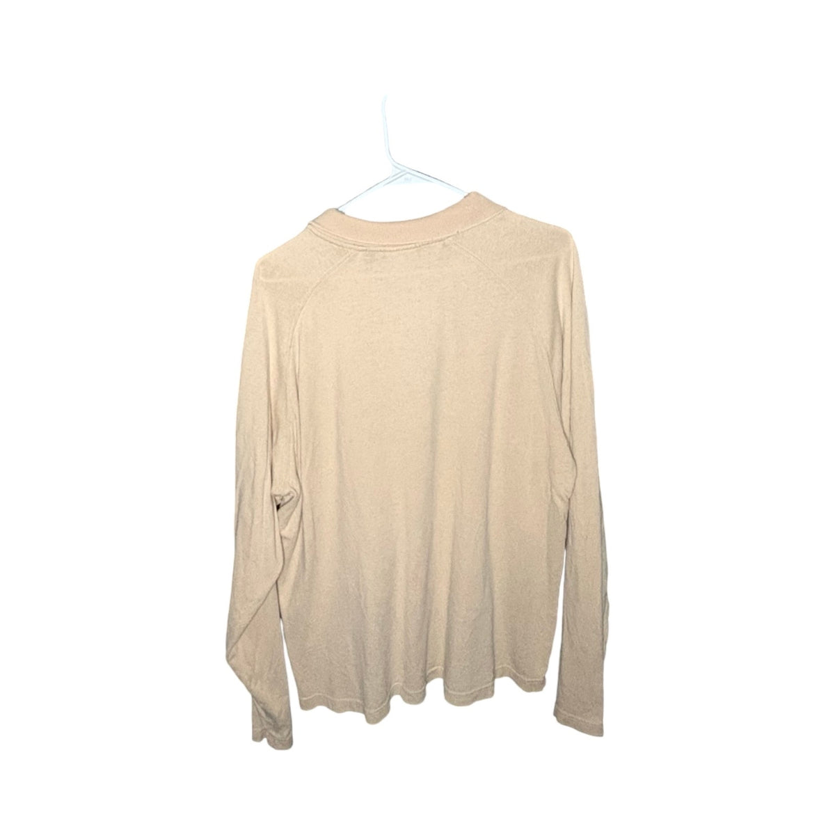 Timberland Beige Quarter-Zip Long Sleeve Pullover – Size XL
