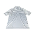 Greg Norman Men's Golf Tee Print Performance Polo Shirt White/Blue - Size XL
