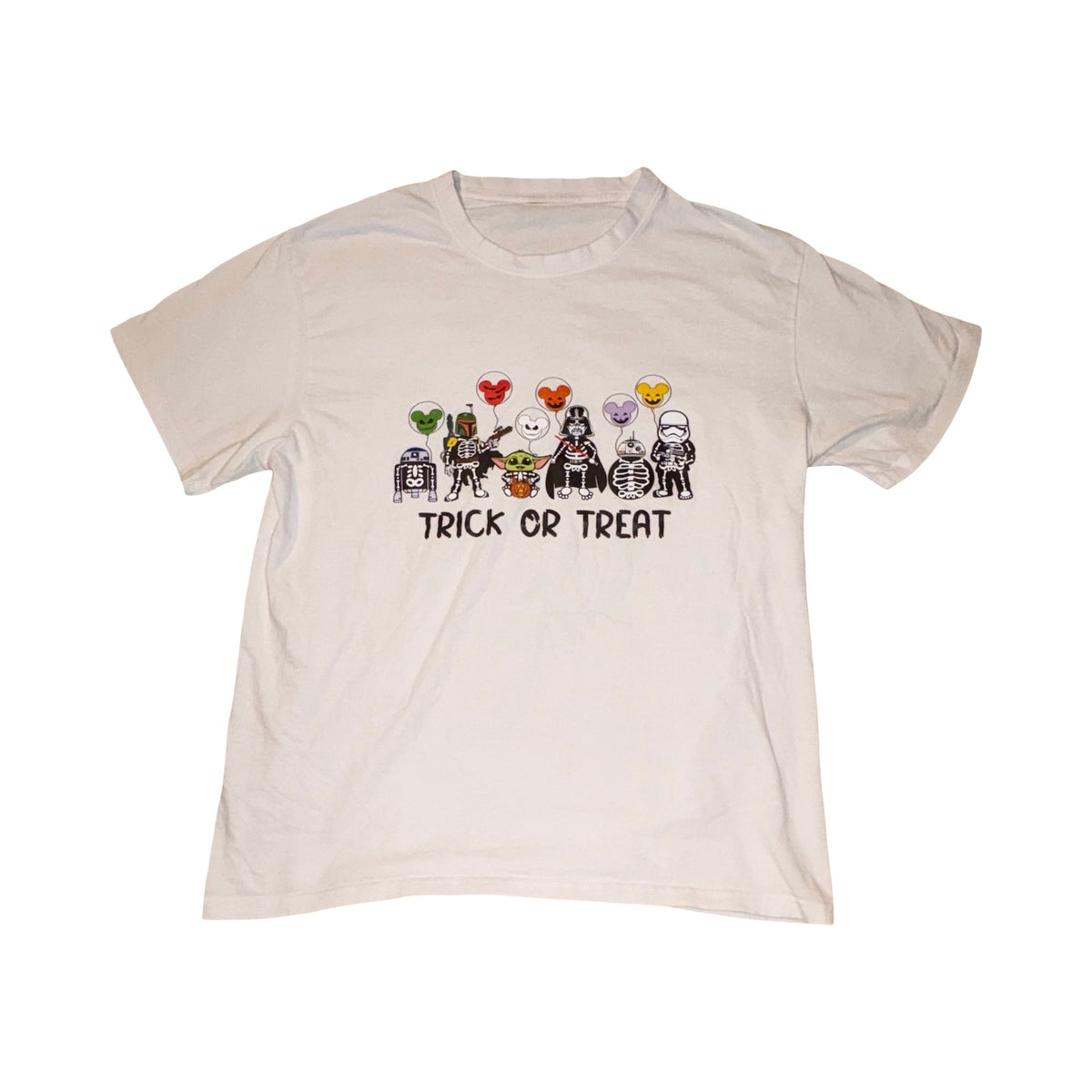 Disney Star Wars Halloween Trick or Treat Graphic Tee Women's Large