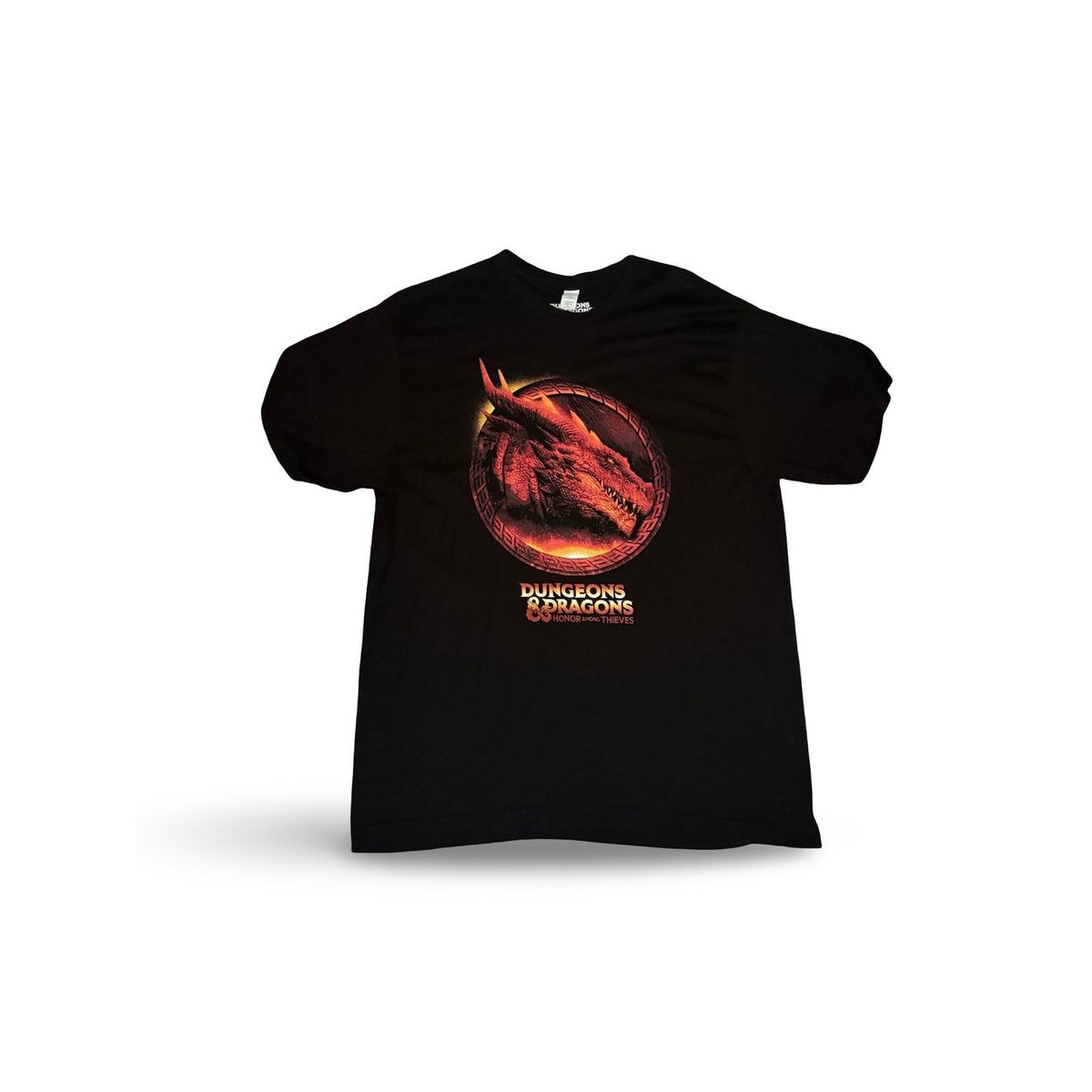 Dungeons & Dragons: BlackHonor Among Thieves Dragon Graphic T-Shirt – Men’s XL